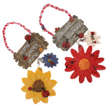 2Stk Harz Wohnaccessoires Türdekoration