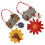2Stk Harz Wohnaccessoires Türdekoration 1