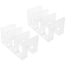 2Stk Tischbuchorganizer Dokumentenablageständer Buchstütze Acryl