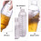 4Stk. Transparenter Kunststoff Cocktailshaker Mit 11
