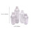 4Stk. Transparenter Kunststoff Cocktailshaker Mit 9