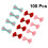 100Stk Süße Backverpackung Mit Drahteinsatz Bunt 6