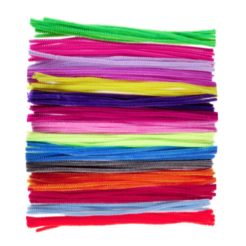 150 Jumbo Chenille Drähte Bastelstäbchen Für DIY