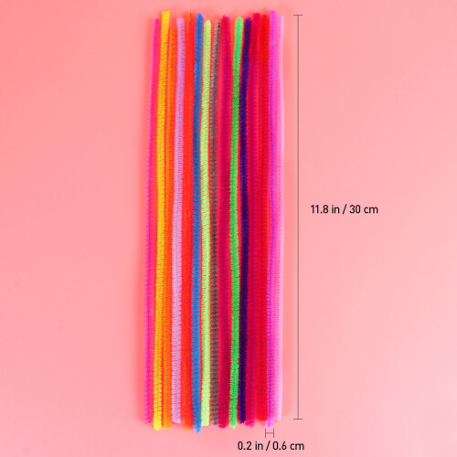 150 Jumbo Chenille Drähte Bastelstäbchen Für DIY 2