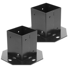 2St Postenschoner Für Terrassendielen Mit Metallbasis