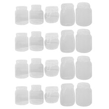 Transparente Getrocknete Blumen Lesezeichen 20 St Flaschenform Für DIY