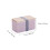 1 Boîte Repas Double Compartiments Rose En PP Design 2
