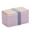 1 Boîte Repas Double Compartiments Rose En PP Design 9