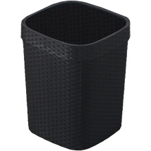 Imitation Rattan Gewebter Abfalleimer Für Büro Und