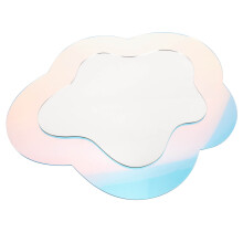 Wandspiegel Wolkenförmig Bunt Dekospiegel Schminkspiegel