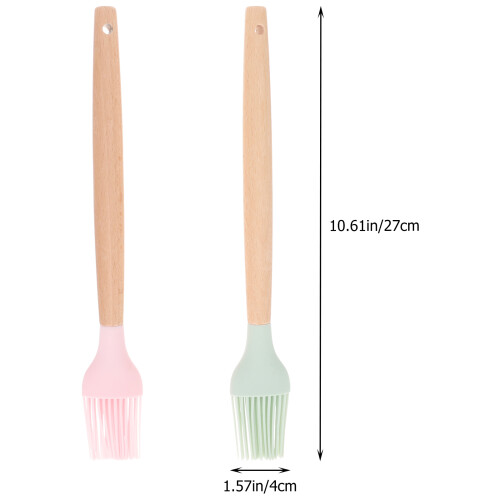 2Stk. Oil Brushes Silikon Backbürsten Gebäckbürsten Soßenbürsten 1