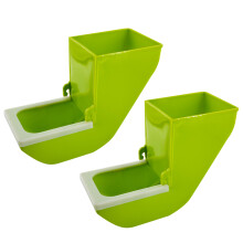 2St Parrot Futterkasten Mit Wasserschale Für Papageienkäfig