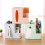 Simple Desktop Organizer Kunststoff Taschentuchboxhalter Hellblau 11