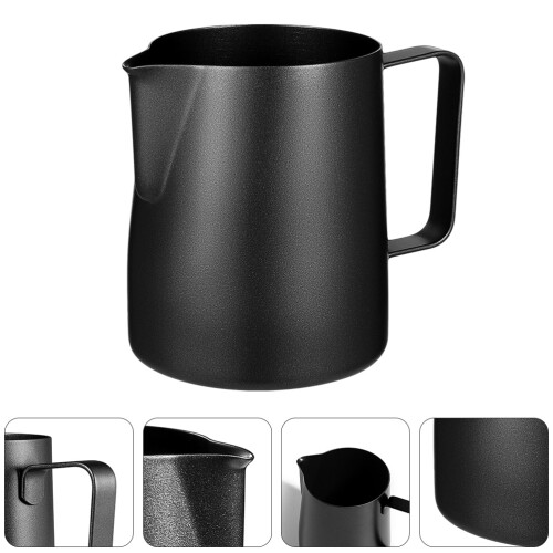 2Stk Milchaufschäumbecher Mit Latte Art Stift 600Ml 1