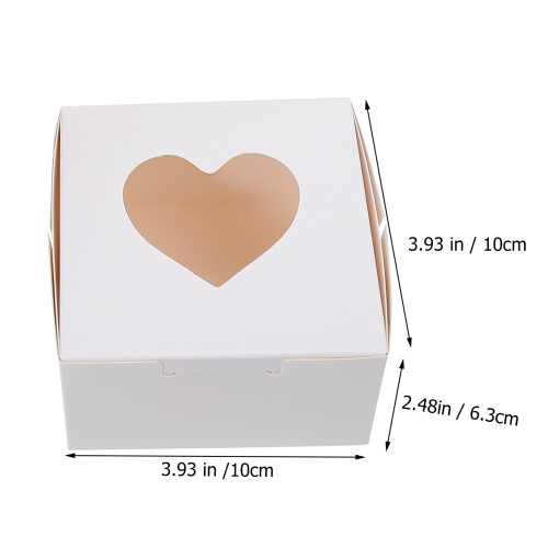 20Stück Kuchenverpackungsboxen Mit Durchsichtigem 1