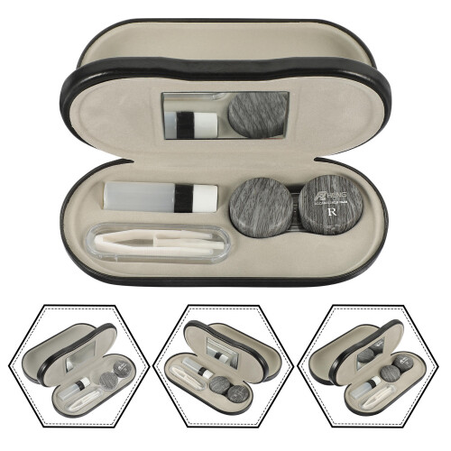 1 Set Ledergleitschutzbox Für Brillengläser Organizer 1