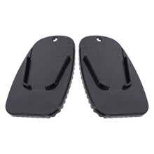 2St Motorfiets Zijstand Uitbreidingspad ABS Antislip Zwart Universeel