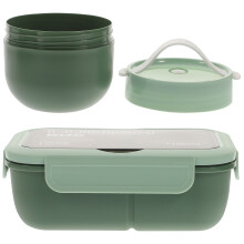 1 Set Bento Mittagessenbox Für Erwachsene Mit Suppentasse Mehrfachfach