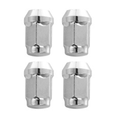 20St Radmuttern Geschlossenes Ende M1/2-20 35mm Kegelsitz Flansch Silber