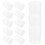 30Stk Durchsichtige Messbecher 100Ml Labor Messzylinder 6