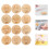 12 Holz Baby Doppelseitige Scheiben 6