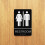 Unisex Toiletten Schild Mit Blindenschrift Selbstklebend 11