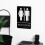 Unisex Toiletten Schild Mit Blindenschrift Selbstklebend 4