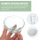1Pc Durable Transparent Rubber Bowl Mixing Tool for Clinic 10