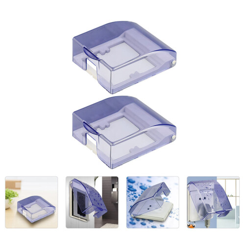 2 Pcs Baby Safety Waterproof Socket Protector Case Child 2
