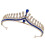 Hochzeitsbraut Krone Strasskrone Brautkrone Haarschmuck 9