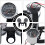 12V Two In One Motorcycle LED Tachometer Durable Speedometer 9