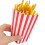 50Stk Einweg Popcorn Eimer Gestreifte Papier Boxen Für Snacks 4