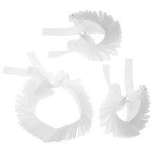 1 Set Renaissance Manschetten Weiß Faltenoptik Für Kostüm