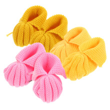 3 Paar Baby Stiefelchen Gestrickte Säuglings Schuhe