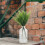 4Pièces Herbe Verte Simulée Plastique Décor Fleurs Maison 8