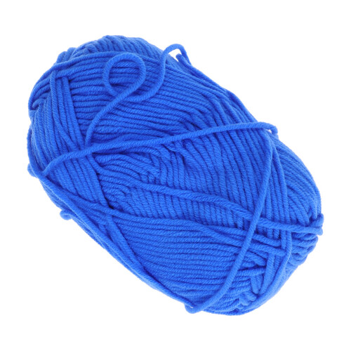 50G Milch Baumwolle Chunky Garn Für Pullover Mützen Schals Blau