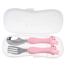 1 Set Tierlöffel Gabel Set Kinder Besteck Schülerbesteck