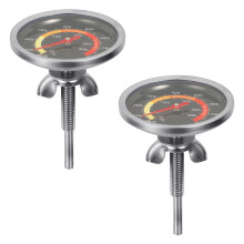 2Stk Bimetall Ofen Und Bratthermometer Für Und Grill