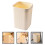 Khaki Small Garbage Bin Plastic Desk Wastebasket for Women 3