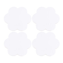 4 Mal- Platten Blumenform Baumwolle