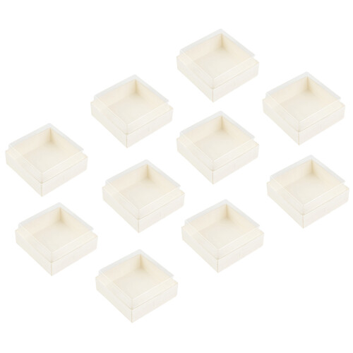 10Stück Kuchenverpackungsboxen Mit Deckel