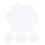 4 Mal- Platten Blumenform Baumwolle 9