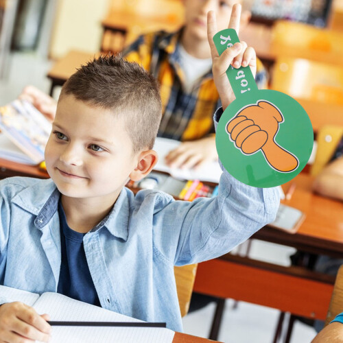 2Stk Doppelseitige Hoch/Runter Paddel Für Klassenzimmer 2