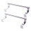 2 Handtuchhalter Einfachstab 36 Cm 1