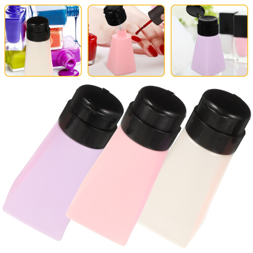 3St Push-Down Pumpspenderflaschen Für Und Nagellackentferner 1