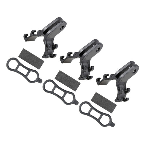 3Sets Lichtgewicht Fietslicht Beugel Met Antislip Silicones