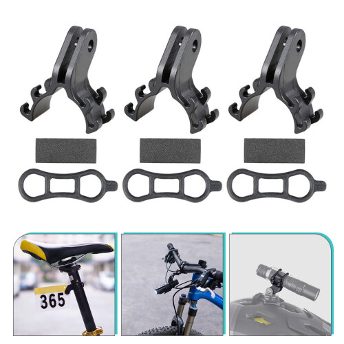3Sets Lichtgewicht Fietslicht Beugel Met Antislip Silicones 2