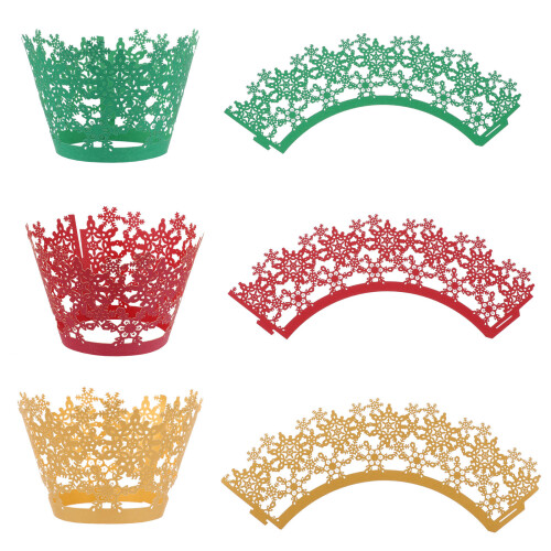 36Stk Cake Wrapper Hohles -Papier Backform-Einleger