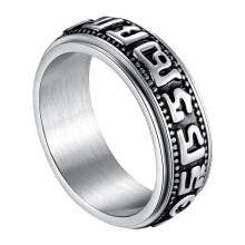 1St Rotatie Titanium Staal Ring Stijlvol En Duurzaam