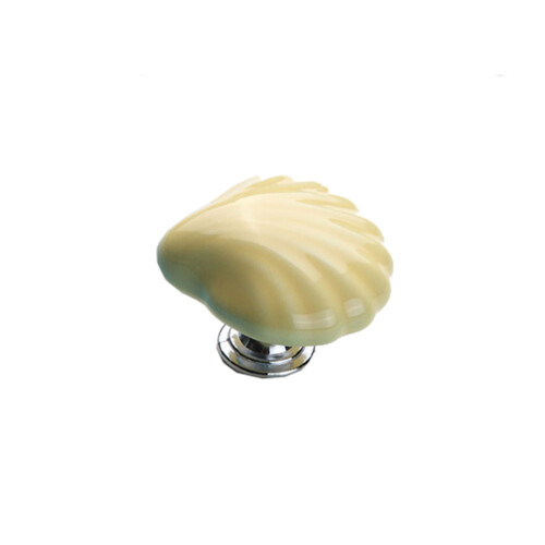 4Pcs Durable Yellow Ceramic Cabinet Drawer Knobs Pull Handles